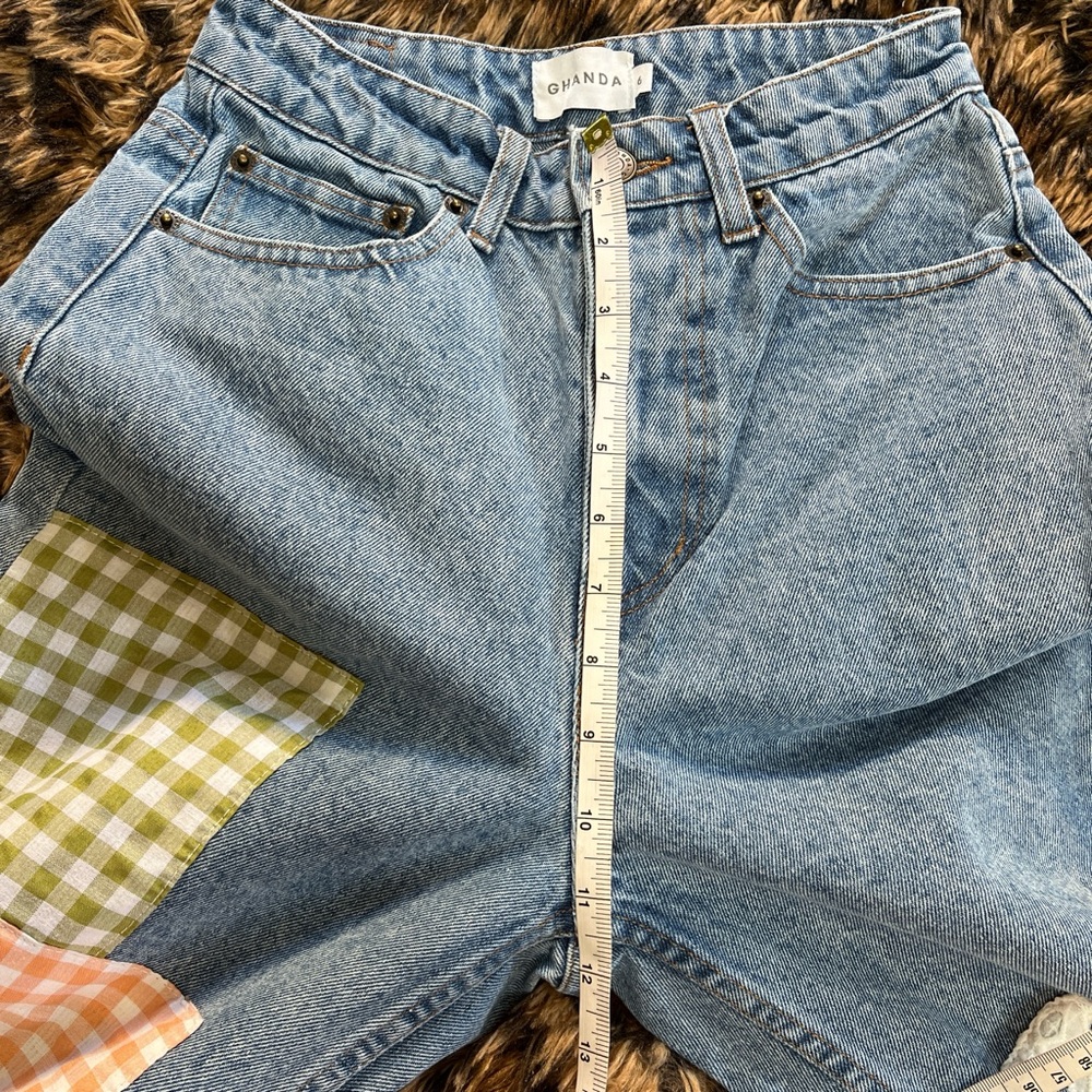 Ghanda Multicolor Patchwork Flare Jeans - image 7